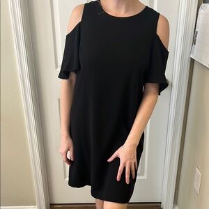 CeCe Black Shoulder Dress